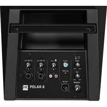 HK AUDIO POLAR8 système colonne amplifié mono bluetooth avec housses