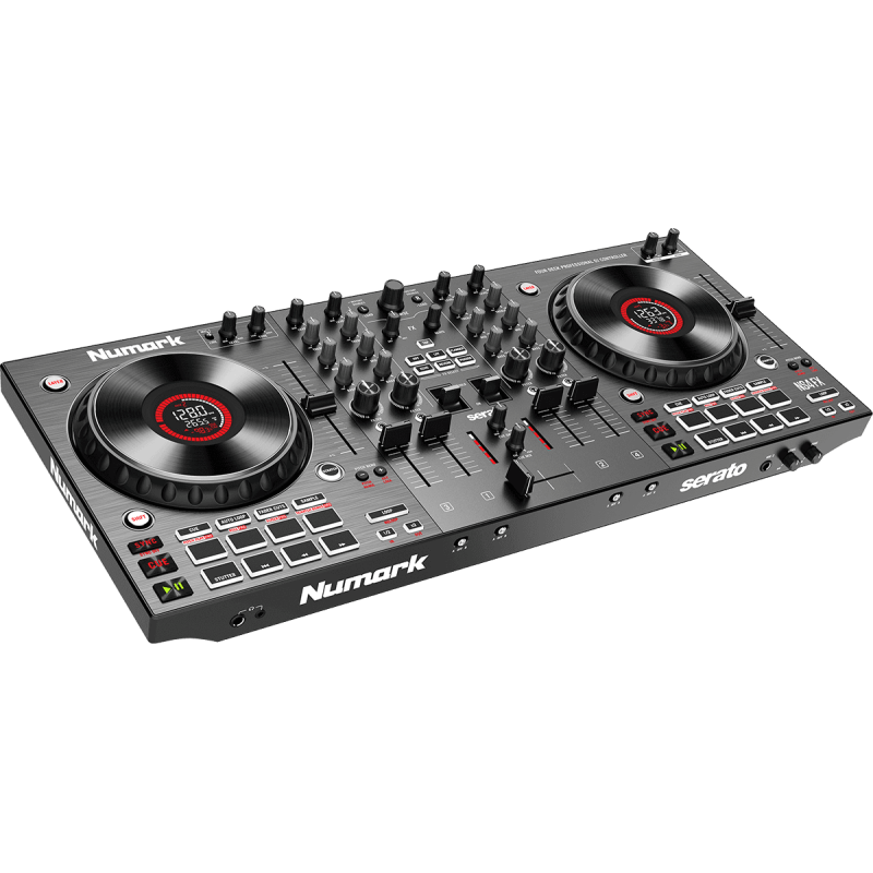 NUMARK NS4FX contrôleur dj avancé 4 voies 2 jogs écrans carte son