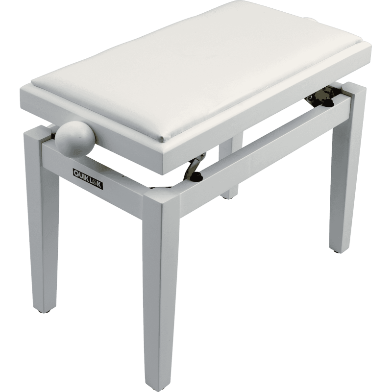 QUIKLOK PB100WHS banquette deluxe en bois - blanc mat - assise simili.