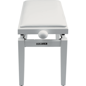 QUIKLOK PB100WHS banquette deluxe en bois - blanc mat - assise simili.