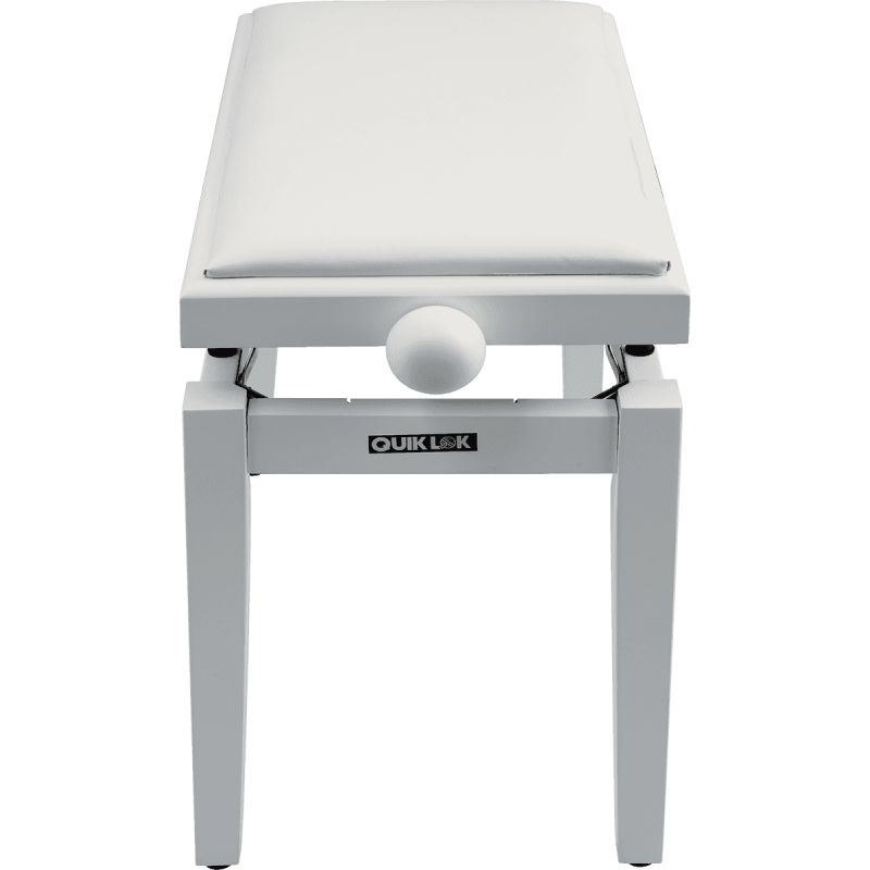 QUIKLOK PB100WHS banquette deluxe en bois - blanc mat - assise simili.