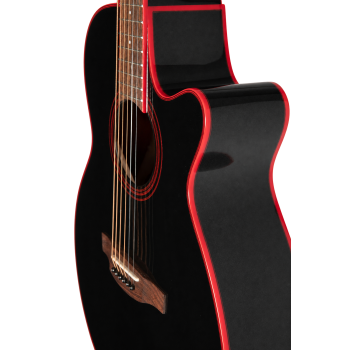 TAKAMINE GF49CE-CB guitare e/a gf49ce-cb cosmic black sparkle