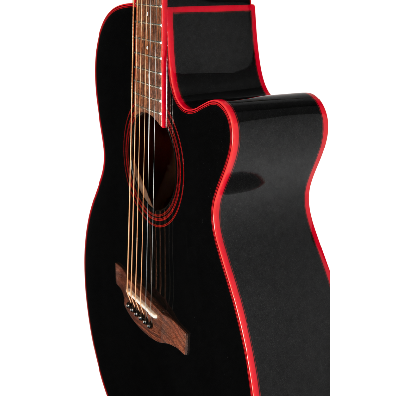 TAKAMINE GF49CE-CB guitare e/a gf49ce-cb cosmic black sparkle