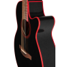 TAKAMINE GF49CE-CB guitare e/a gf49ce-cb cosmic black sparkle
