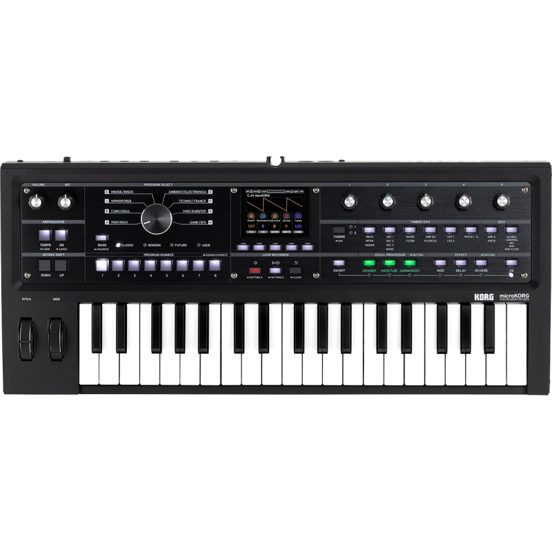 KORG MICROKORG-MK2-BK synthé/vocodeur mini-touches noir - edition limitée