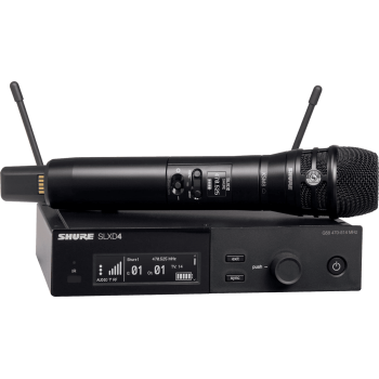 SHURE SLXD24E-K8B-G59 Système complet - Emetteur main KSM8 noir - Bande G59 - 470-514MHz