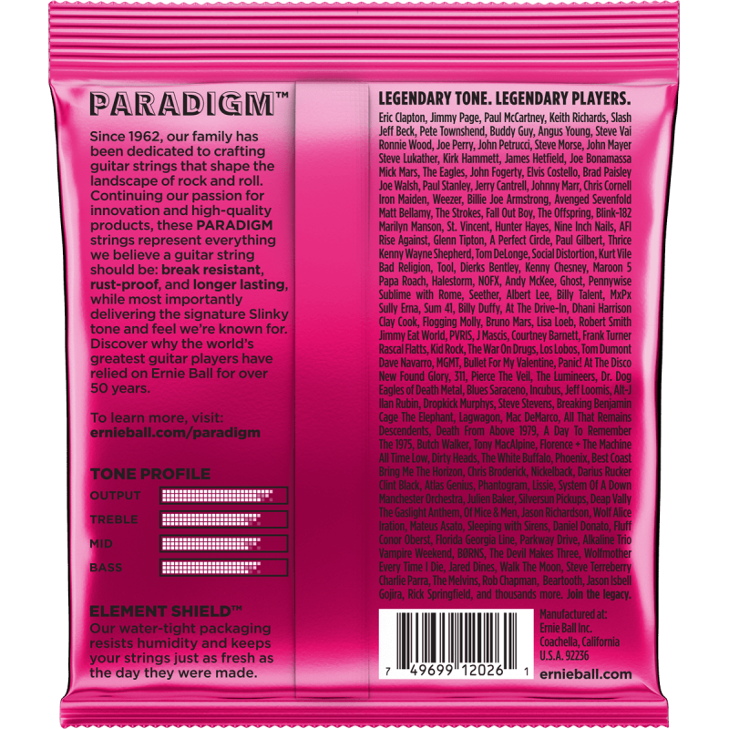 ERNIE BALL 2023 paradigm super slinky 9-42