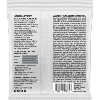 ERNIE BALL 2348 earthwood bell bronze light 11-52