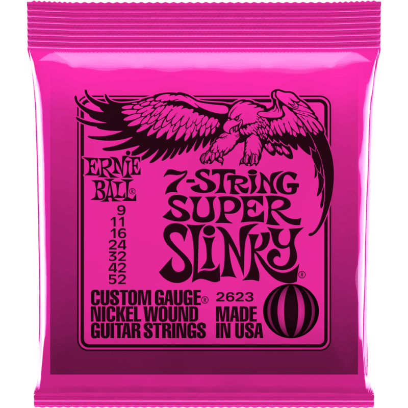 ERNIE BALL 2623 super slinky 7 cordes 9-52