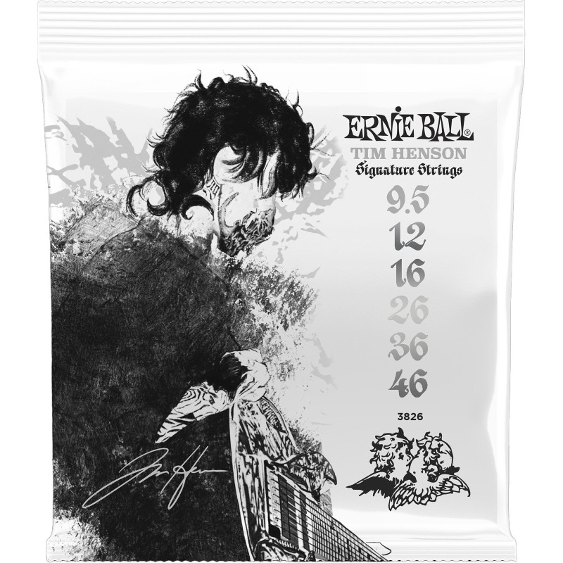 ERNIE BALL 3826 cordes électriques signature tim henson - 9,5-46