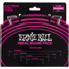 ERNIE BALL 6224 cables instrument patch multipack - coudé fin & plat