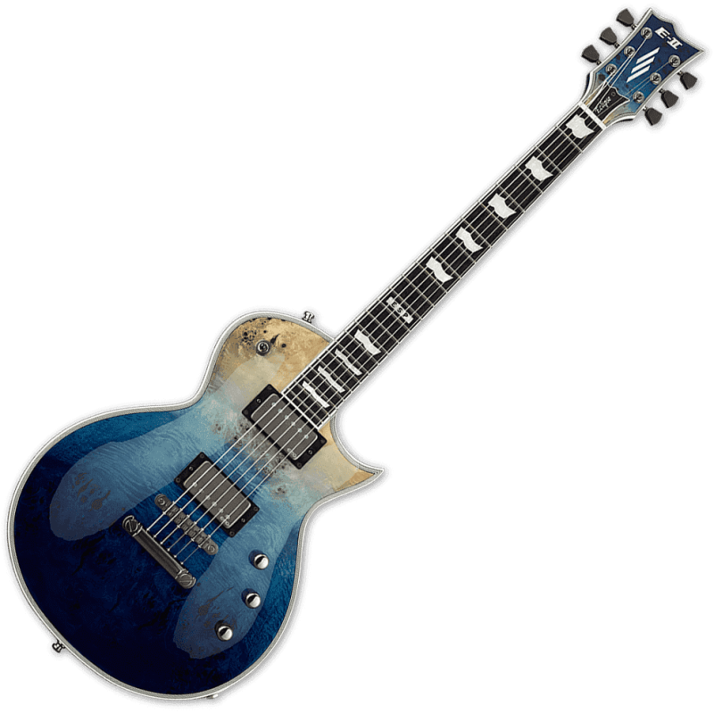 ESP 2ECBM-BLUNFD e-ii eclipse burled maple blue natural fade