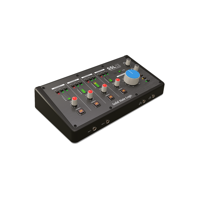 SSL SSL12 interface audio usb 4 voies 4 sorties midi adat