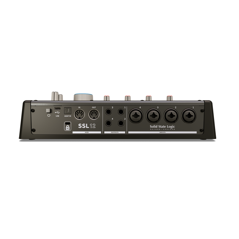 SSL SSL12 interface audio usb 4 voies 4 sorties midi adat