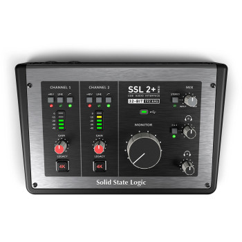 SSL SSL2+MKII interface audio usb-c 2 entrées 4 sorties