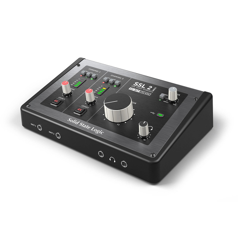 SSL SSL2MKII interface audio usb-c 2 entrées 2 sorties