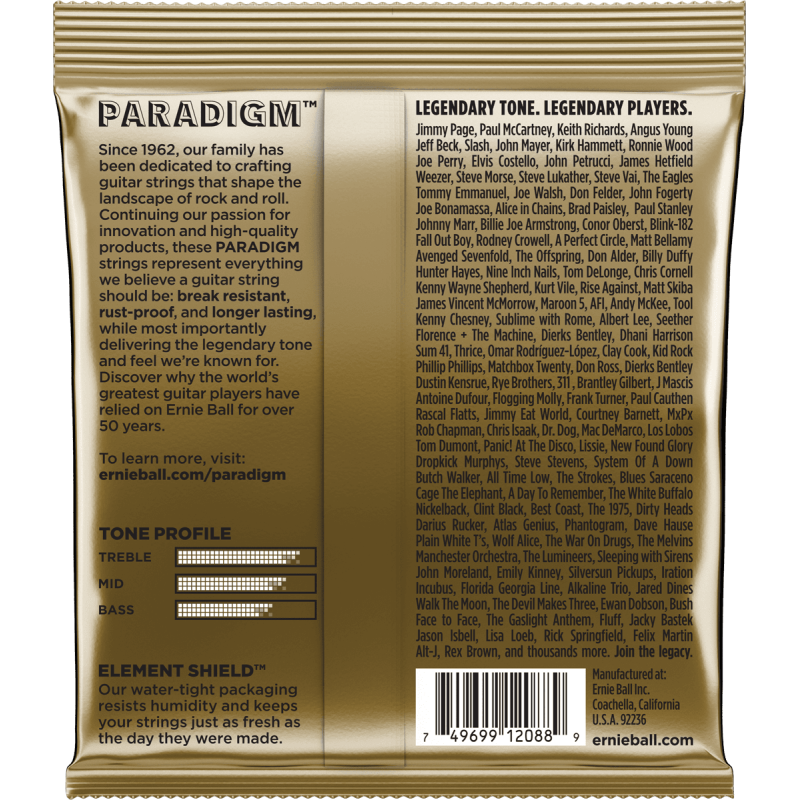 ERNIE BALL 2088 paradigm 80/20 bronze light 11-52