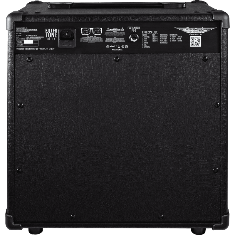 ASHDOWN KT-30FX combo killertone 30 watts 1x10" + fx