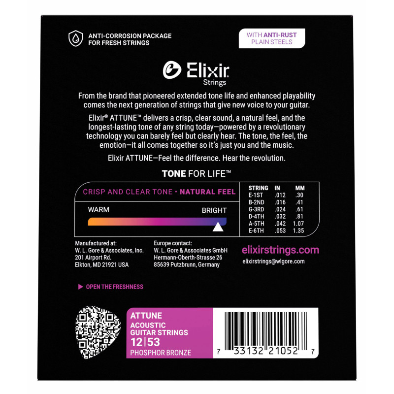ELIXIR 21052 attune phos.bronze. l 12-53