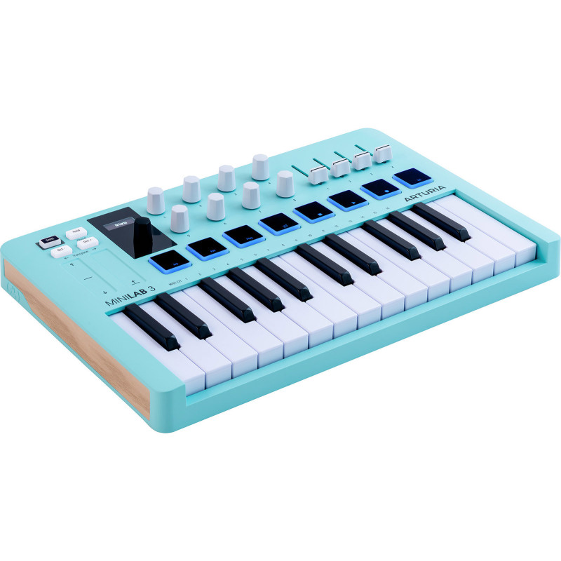 ARTURIA MINILAB3-AQU clavier maitre minilab 3 aquamarine