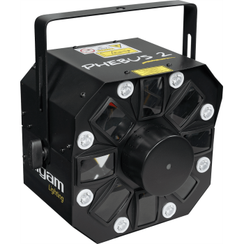 ALGAM LIGHTING PHEBUS2 projecteur led laser 8 têtes rotatives multifonction