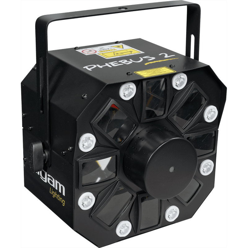ALGAM LIGHTING PHEBUS2 projecteur led laser 8 têtes rotatives multifonction
