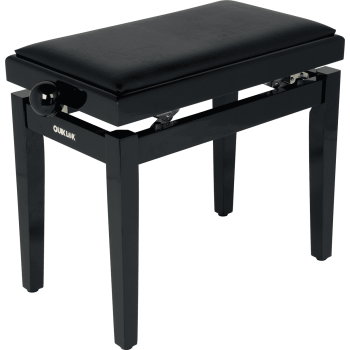 QUIKLOK PB100BKL banquette deluxe en bois - noir brillant - assise simili.