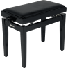 QUIKLOK PB100BKL banquette deluxe en bois - noir brillant - assise simili.