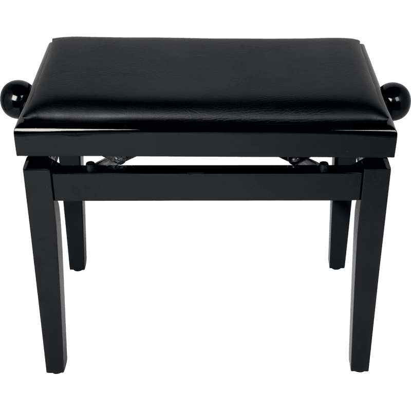 QUIKLOK PB100BKL banquette deluxe en bois - noir brillant - assise simili.