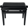 QUIKLOK PB100BKL banquette deluxe en bois - noir brillant - assise simili.