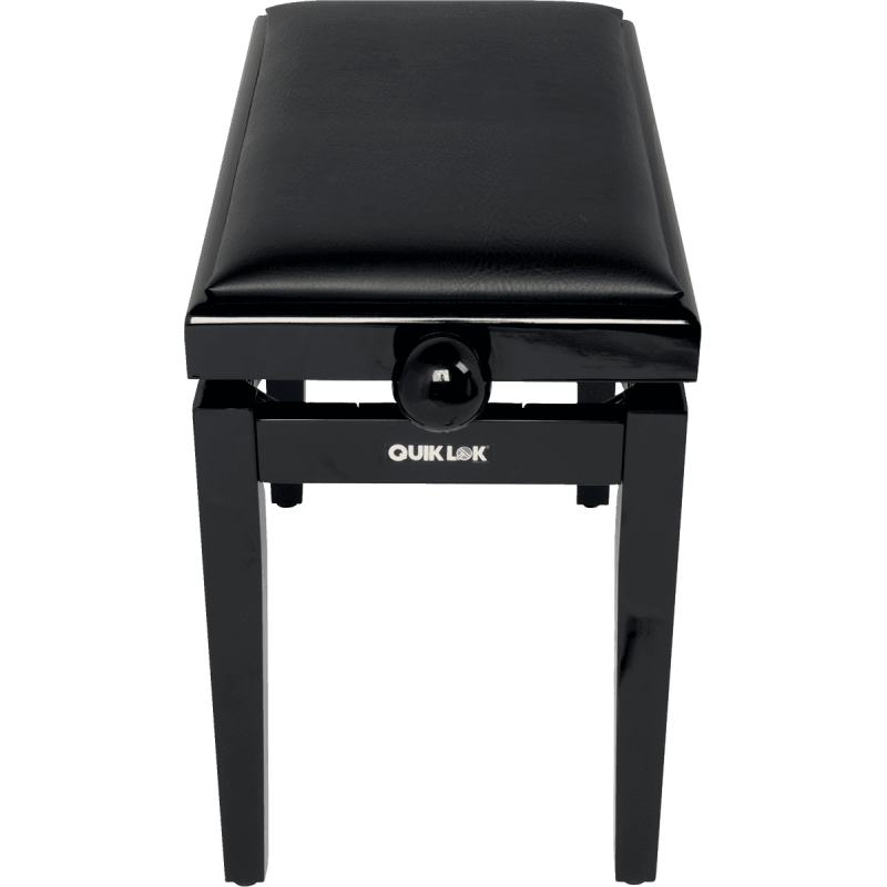 QUIKLOK PB100BKL banquette deluxe en bois - noir brillant - assise simili.