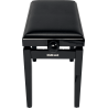 QUIKLOK PB100BKL banquette deluxe en bois - noir brillant - assise simili.