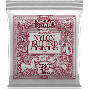 ERNIE BALL 2409 ernesto palla nylon noir-métal doré à boule