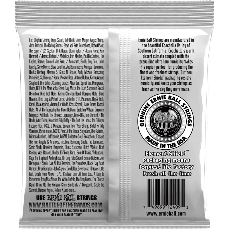 ERNIE BALL 2409 ernesto palla nylon noir-métal doré à boule