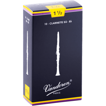 VANDOREN CR1015 anches clarinette sib traditionnelles force 1,5