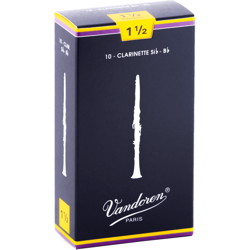 VANDOREN CR1015 anches clarinette sib traditionnelles force 1,5