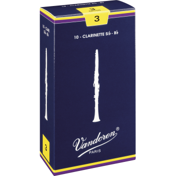 VANDOREN CR103 anches clarinette sib traditionnelles force 3