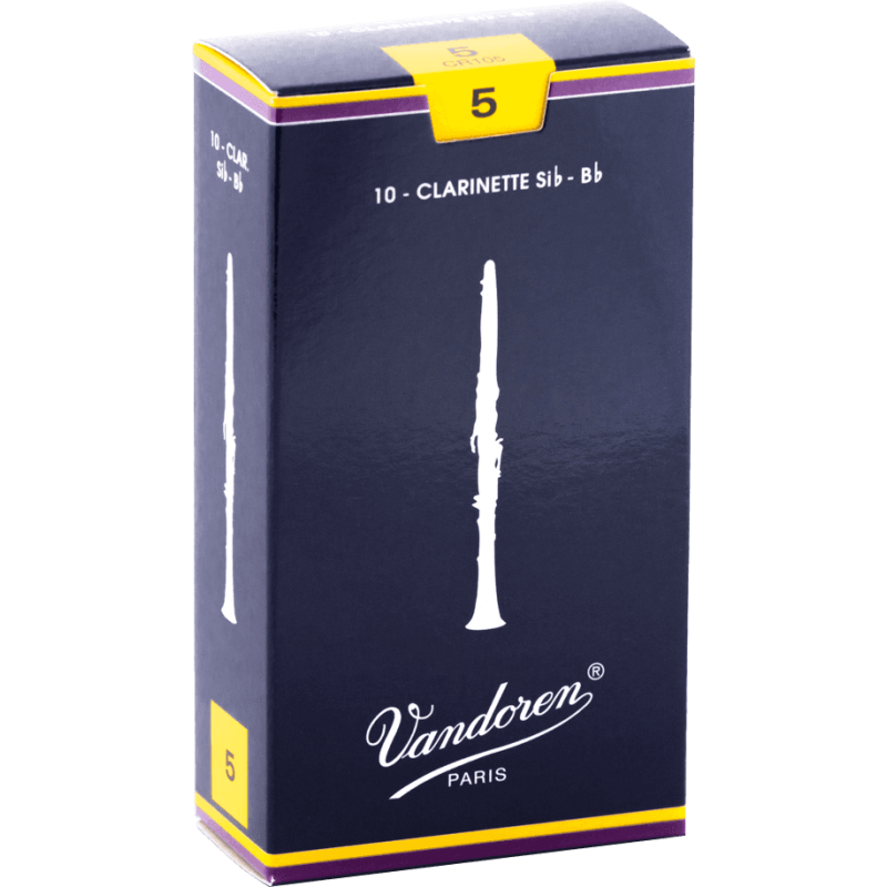 VANDOREN CR105 anches clarinette sib traditionnelles force 5