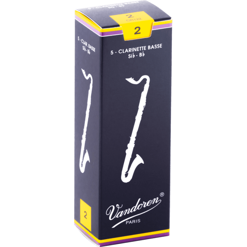 VANDOREN CR122 anches clarinette basse traditionnelles force 2