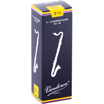 VANDOREN CR1235 anches clarinette basse traditionnelles force 3,5