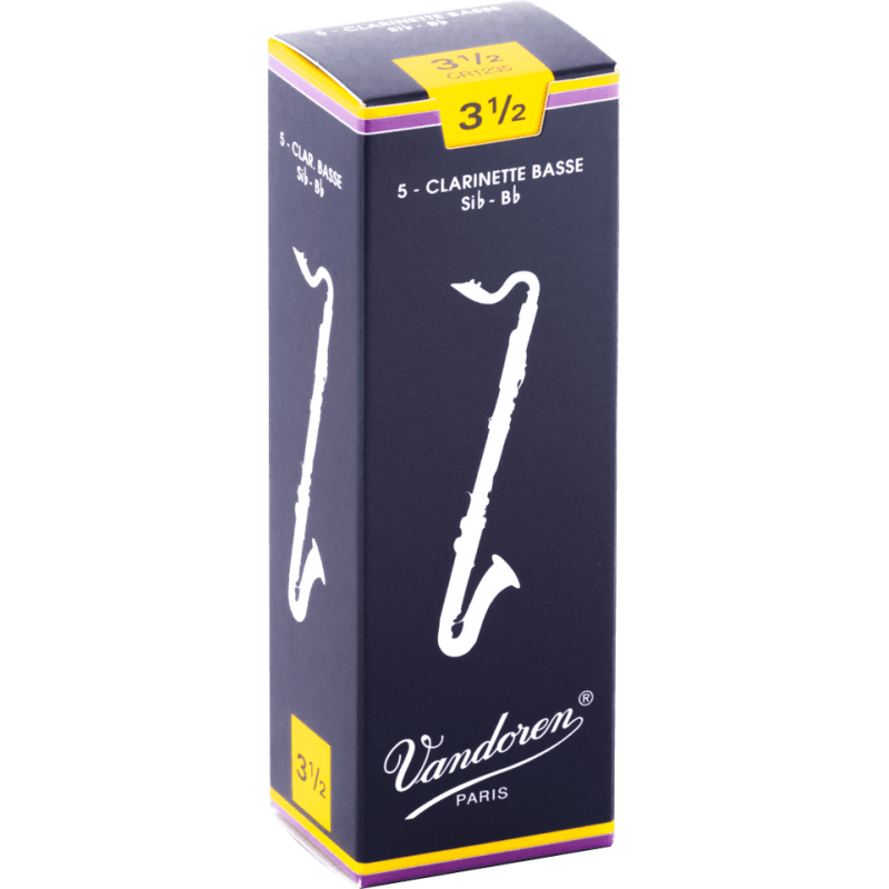 VANDOREN CR1235 anches clarinette basse traditionnelles force 3,5