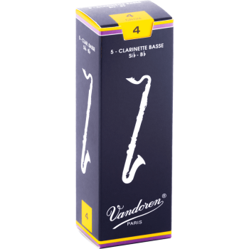 VANDOREN CR124 anches clarinette basse traditionnelles force 4