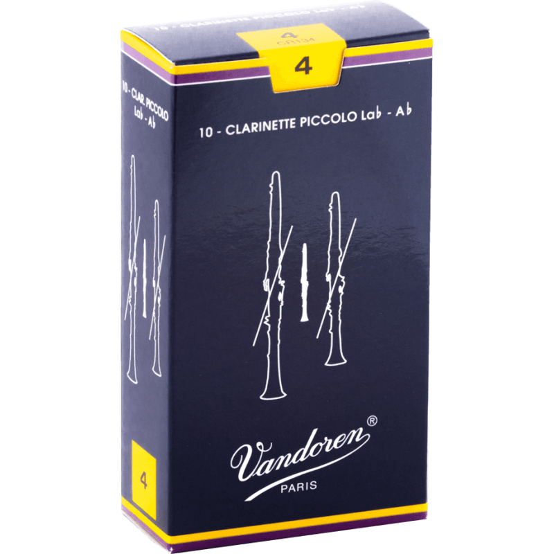 VANDOREN CR134 anches clarinette piccolo traditionnelles force 4