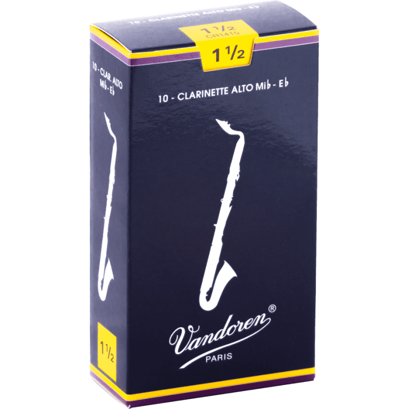VANDOREN CR1415 anches clarinette alto traditionnelles force 1,5