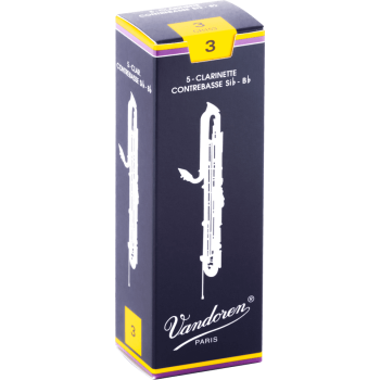 VANDOREN CR153 anches clarinette contrebasse traditionnelles force 3