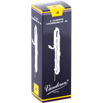 VANDOREN CR154 anches clarinette contrebasse traditionnelles force 4