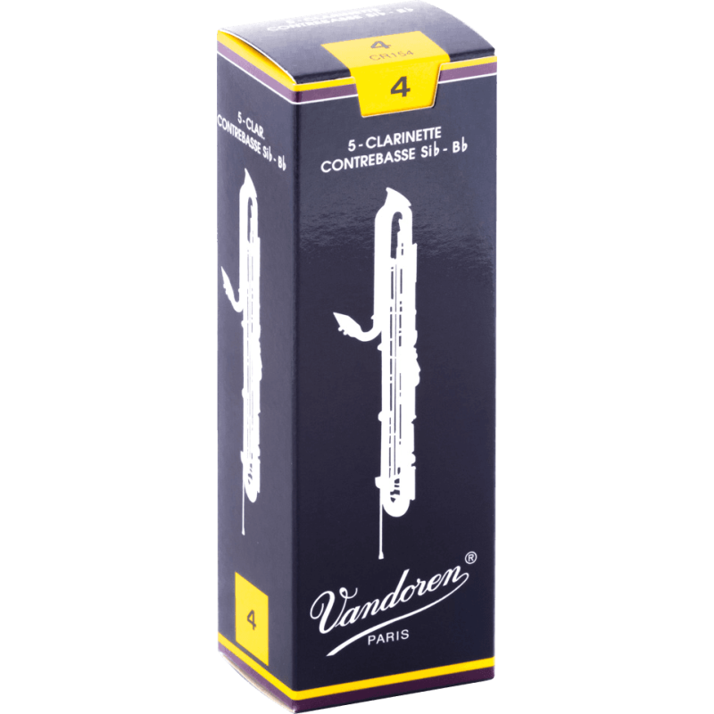 VANDOREN CR154 anches clarinette contrebasse traditionnelles force 4