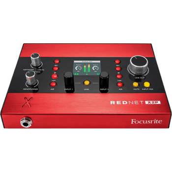 FOCUSRITE REDNET-X2P interface desktop dante 2x2