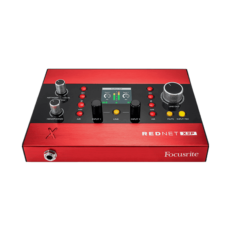 FOCUSRITE REDNET-X2P interface desktop dante 2x2