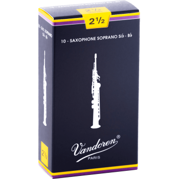 VANDOREN SR2025 anches saxophone soprano traditionnelles force 2,5